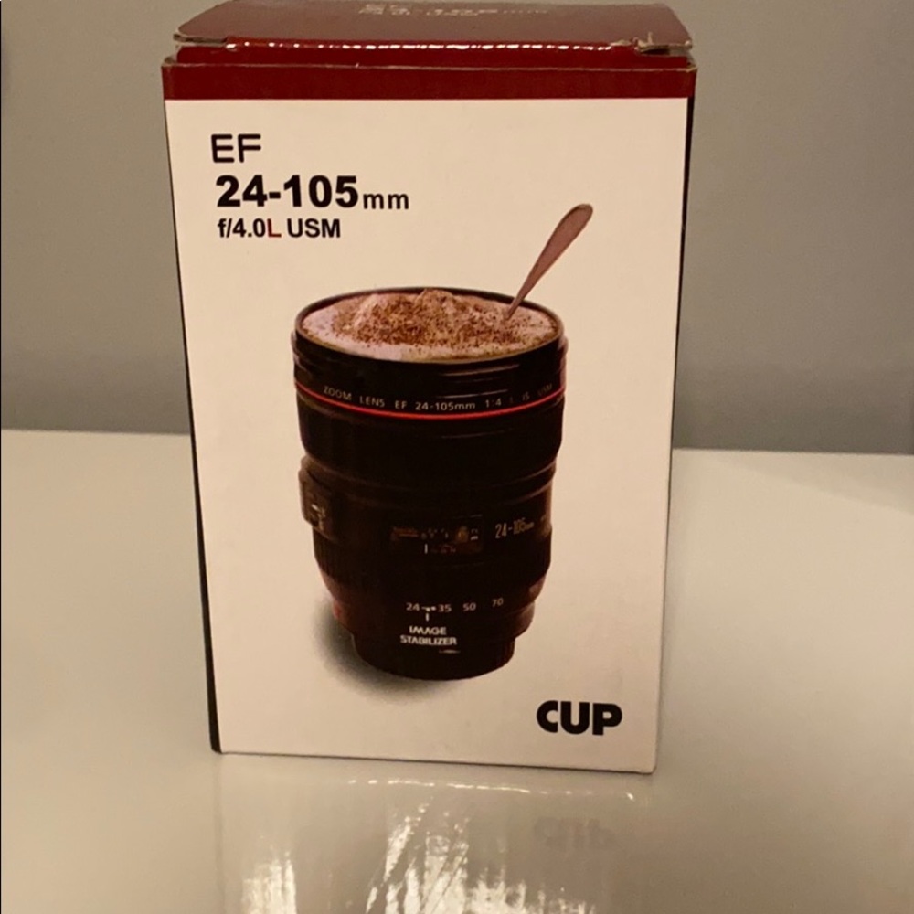 Camera lens mug